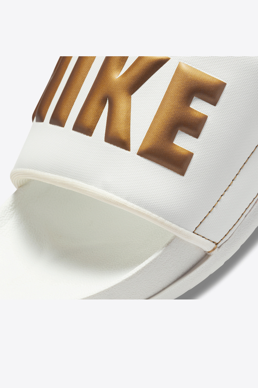 White and gold nike slides new arrivals