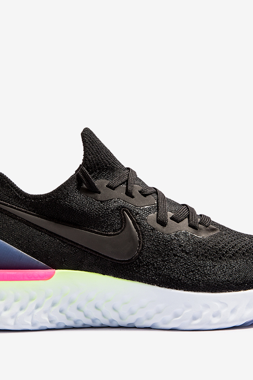 Nike epic react flyknit 2 women's black black-sapphire-lime clearance blast