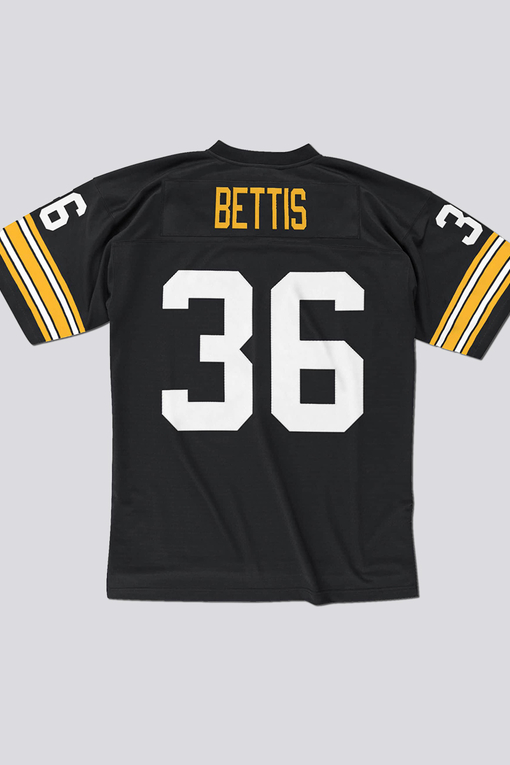 Men's Mitchell & Ness Jerome Bettis Black/Gold Pittsburgh Steelers Big &  Tall Split Legacy Retired Player Replica Jersey