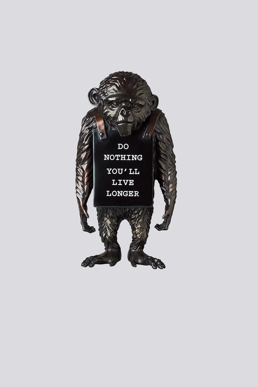 Bearbrick - BEARBRICK MONKEY SIGN BRONZE STATUE BROWN l Buy