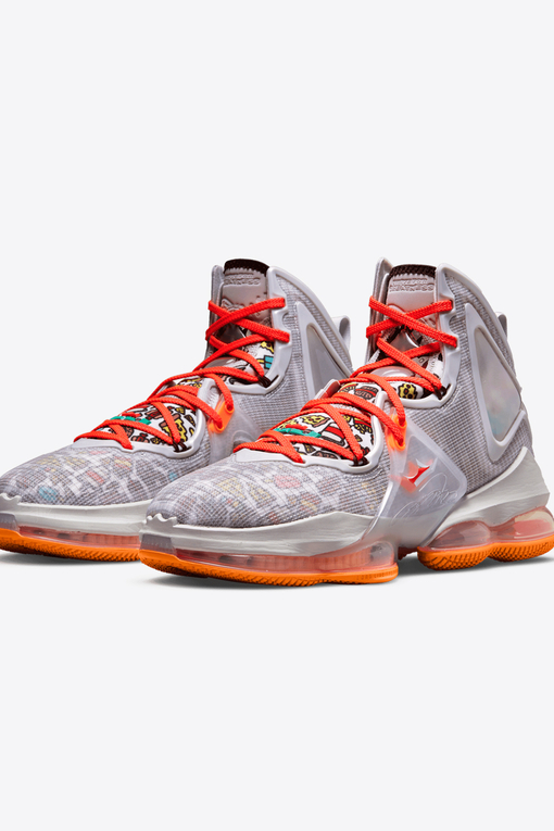 Orange and hotsell grey lebrons