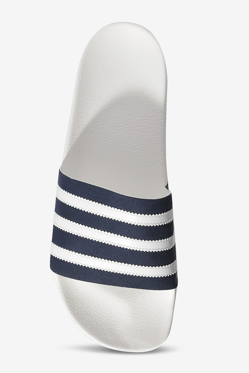 ADILETTE COLLEGIATE NAVY WHITE OFF WHITE