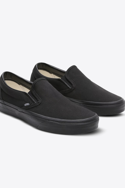 Black vans cheap slip ons