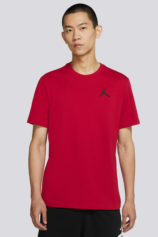 Jordan - M J JUMPMAN EMB SS CREW 'GYM RED/BLACK' - VegNonVeg