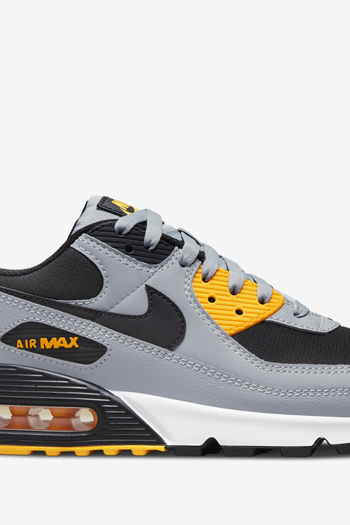Nike - AIR MAX 90 'WOLF GREY/BLACK-UNIVERSITY GOLD-WHITE' - VegNonVeg