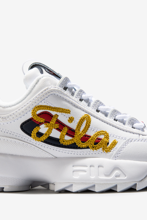 Fila DISRUPTOR II SIGNATURE 'WHITE/NAVY/RED' VegNonVeg