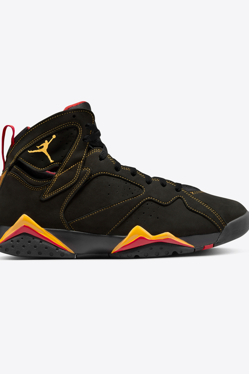 Jordan AIR JORDAN 7 RETRO BLACK CITRUS VARSITY RED VegNonVeg