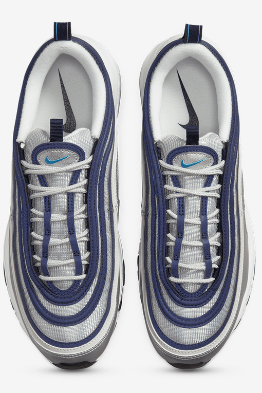 Nike AIR MAX 97 OG METALLIC SILVER CHLORINE BLUE VegNonVeg