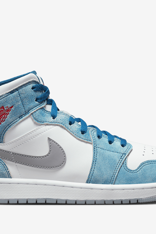 Jordan - AIR JORDAN 1 MID SE 'FRENCH BLUE/FIRE RED-WHITE-LT STEEL GREY ...