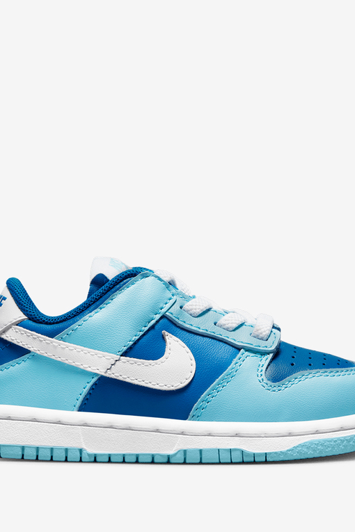 Nike - Dunk Low Toddlers 'FLASH WHITE/ARGON/BLUE FLASH' - VegNonVeg