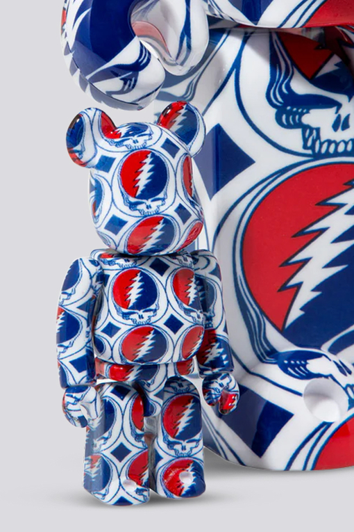 BE@RBRICK GRATEFUL DEAD (STEAL YOUR FACE) 100% & 400% 'MULTICOLOR'