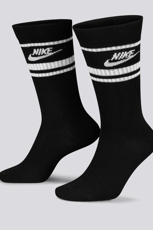 Nike - NIKE SPORTSWEAR EVERYDAY ESSENTIALS CREW SOCKS 'BLACK/WHITE ...
