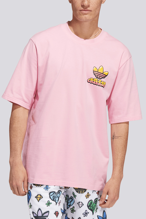 Light pink hot sale adidas shirt