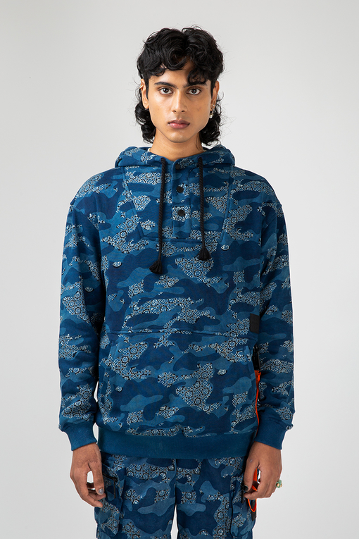 Blue 2025 camo hoodie