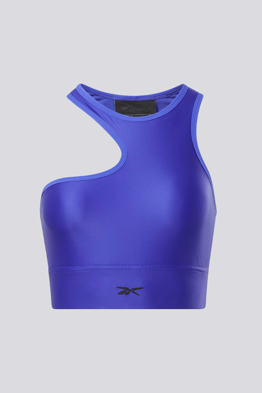 REEBOK - Cardi B One-Shoulder Crop Tank Top 'ULTIMA PURPLE' - VegNonVeg