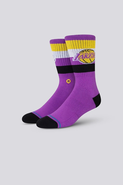Stance LAKERS ST CREW SOCKS PURPLE VegNonVeg