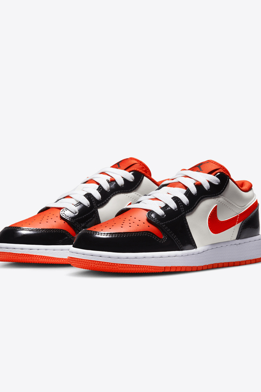 Jordan AIR JORDAN 1 LOW SE TEAM ORANGE BLACK SAIL IRON GREY VegNonVeg