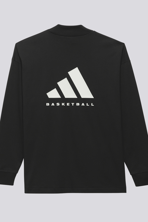 Adidas Originals BASKETBALL LONG SLEEVE TEE 'BLACK' VegNonVeg