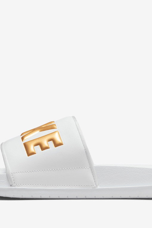 OFFCOURT SLIDE WHITE METALLIC GOLD