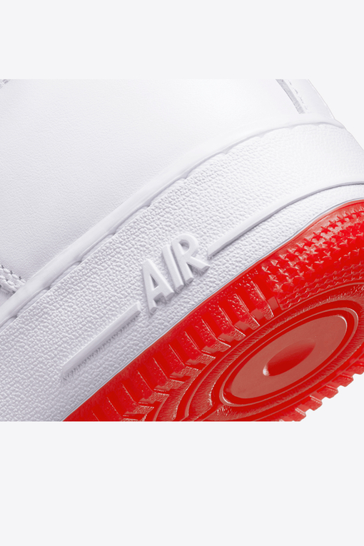 sneaker air force white red bottom