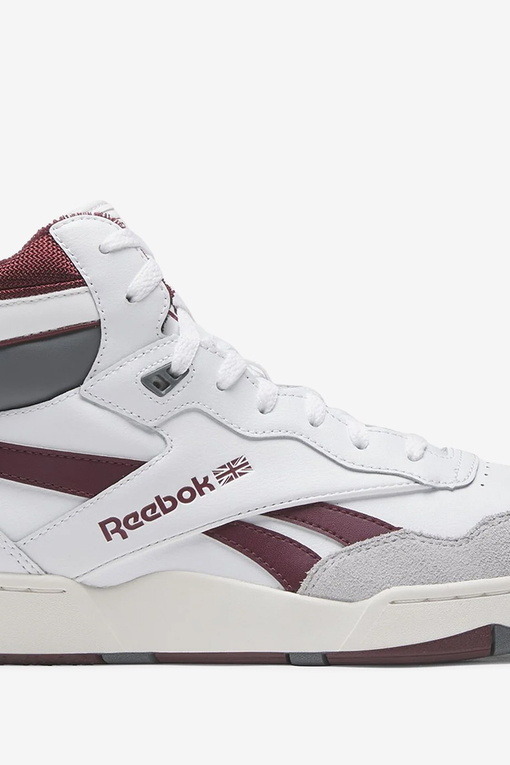 REEBOK - BB 4000 II MID 'WHITE/CLASSIC MAROON/PURE GREY' - VegNonVeg