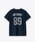 HEAVY ENZYME WASHED SHORT SLEEVE 89 RINGER T-SHIRT