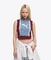 X FUTURE ARCHIVE HALF-ZIP KNITTED TANK SWEATER