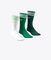 SOLID CREW SOCK 'WHITE/GREEN/COLLEGIATE GREEN'