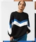 UNISEX CUT AND SEW SWEATSHIRT 'BLACK/BLUE/WHITE'