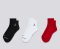 EVERYDAY CUSHIONED POLY ANKLE SOCKS 3 PAIRS 'MULTICOLOR'