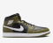 AIR JORDAN 1 MID 'BLACK/WHITE-MEDIUM OLIVE-SAIL'