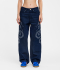 Embroidered Double Knee Pants 'Blue'