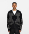 Jacquard Knit Cardigan 'Black'