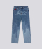 MID WASHED RUNNING DOG LAZER DRIP DENIM PANT 'BLUE'