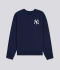 X YANKEES SERIF CREWNECK SWEATSHIRT 'NAVY/WHITE'