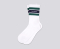 SERIF LOGO STRIPED SOCKS 'WHITE/ALPINE'