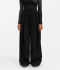 Wide Leg Pleated Pants 'Black Cat'