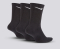 NIKE EVERYDAY CUSHIONED CREW SOCKS 3 PAIRS 'BLACK/WHITE'