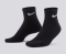 EVERYDAY CUSHIONED ANKLE SOCKS 3 PAIRS 'BLACK/WHITE'