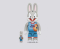 BE@RBRICK BUGS BUNNY SPACE JAM : A NEW LEGACY 100% & 400% 'GREY'