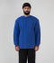 QUILTED CREW NECK SWEATSHIRT 'BLUING'