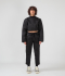QUILTED WIDE CROPPED PANT 'BLACK'