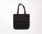 QUILTED TOTE BAG 'BLACK'
