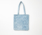 QUILTED TOTE BAG 'ICE BLUE'