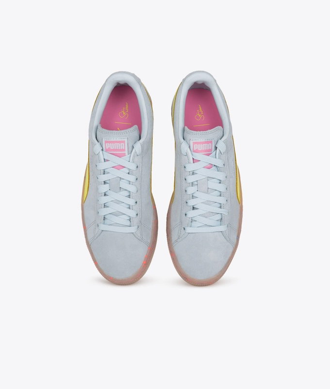 PUMA x SOPHIA WEBSTER Women's Suede 'Illusion Blue/Fluo Yellow'