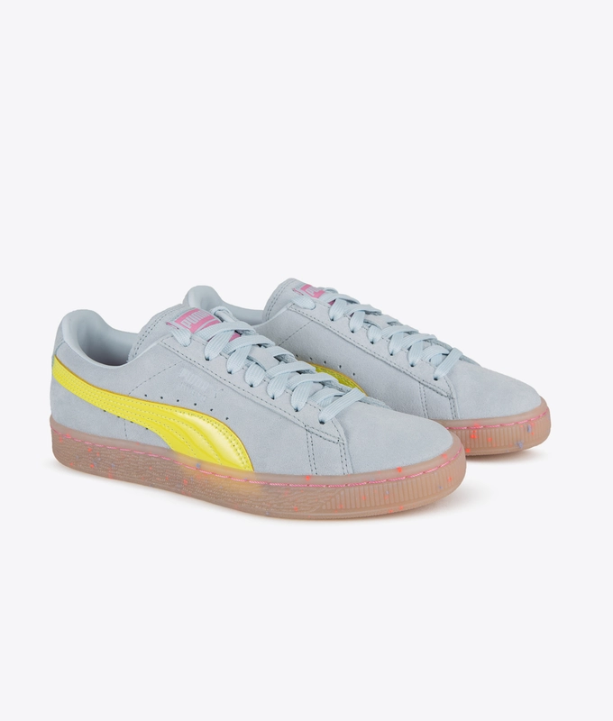 PUMA x SOPHIA WEBSTER Women's Suede 'Illusion Blue/Fluo Yellow'