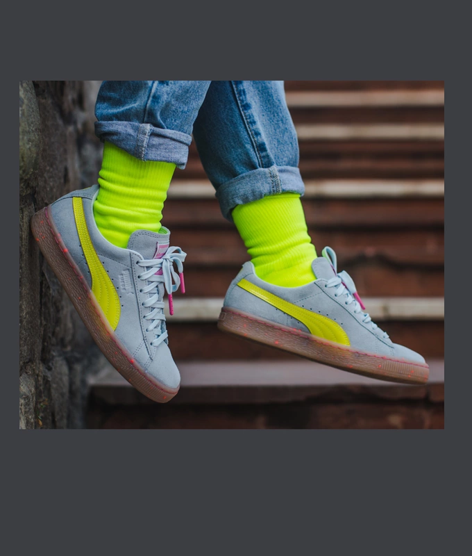 PUMA x SOPHIA WEBSTER Women's Suede 'Illusion Blue/Fluo Yellow'