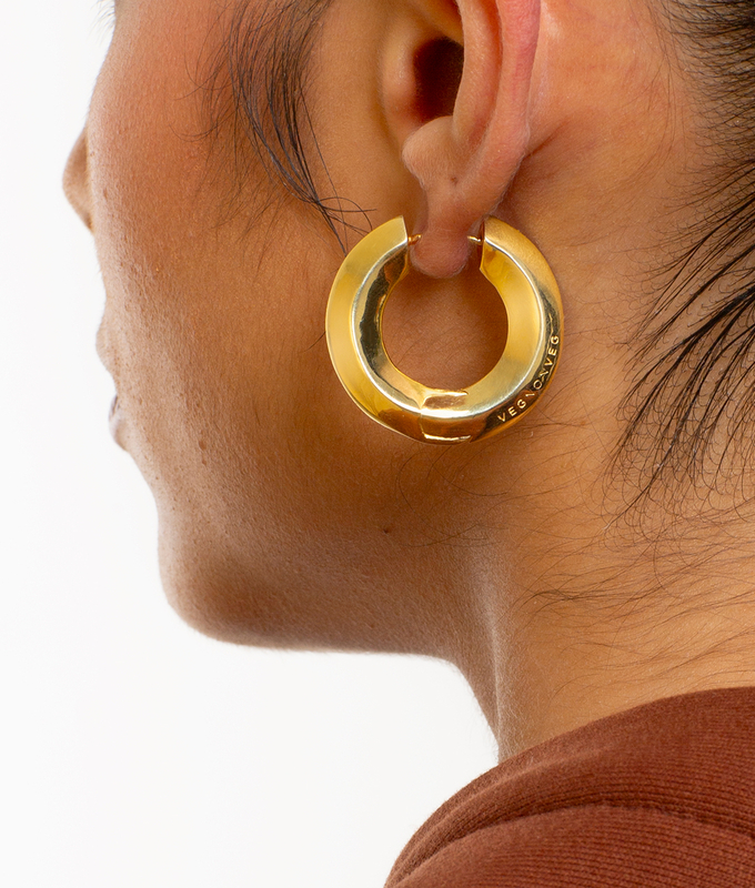 Round Hoop Earrings- Big