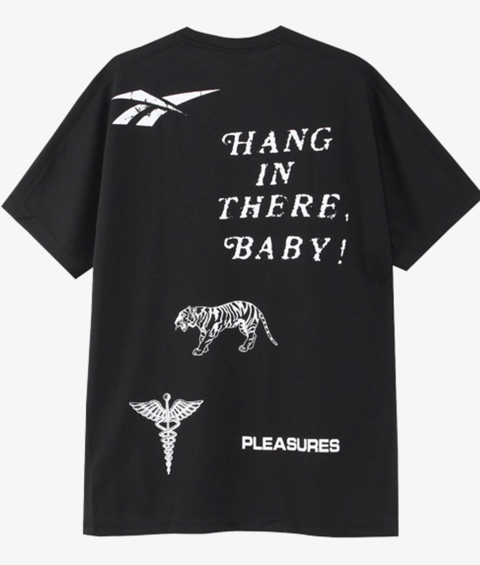 Reebok x Pleasures 'I want the one i can't have' Tee Black