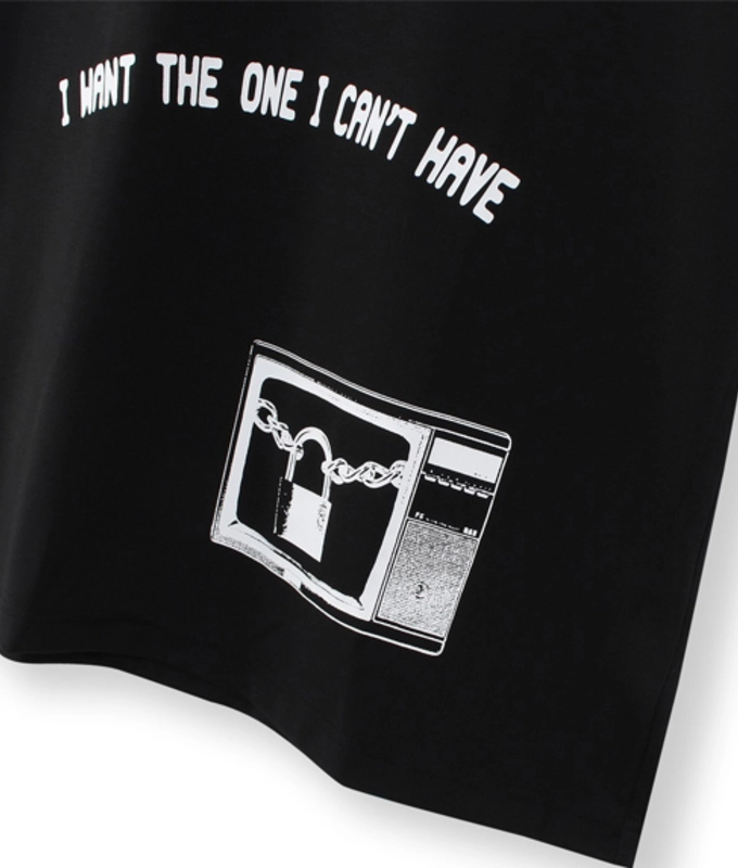 Reebok x Pleasures 'I want the one i can't have' Tee Black